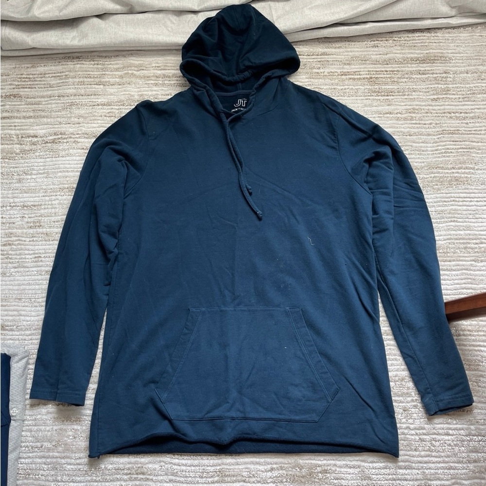 Navy Blue Hoodie by